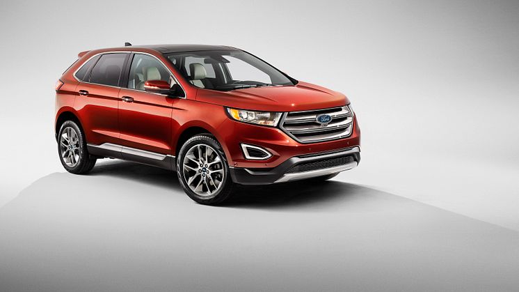 Fordin täysin uusi, tyylikäs ja tilava Edge: Fordin edistynein katumaasturi lanseerataan Euroopassa 2015 
