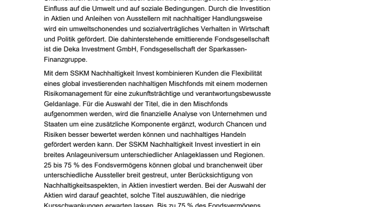 Geld nachhaltig anlegen mit gutem Gewissen