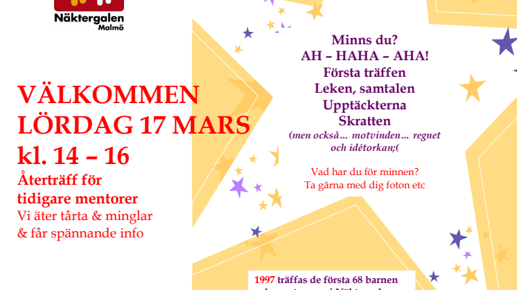 Näktergalen bjuder in till jubileum
