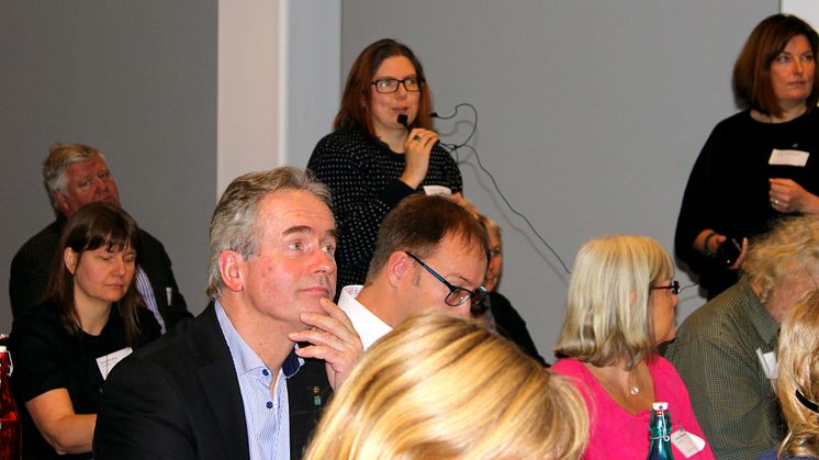 Delar av publiken på Sweden Water Research-dagen 2015