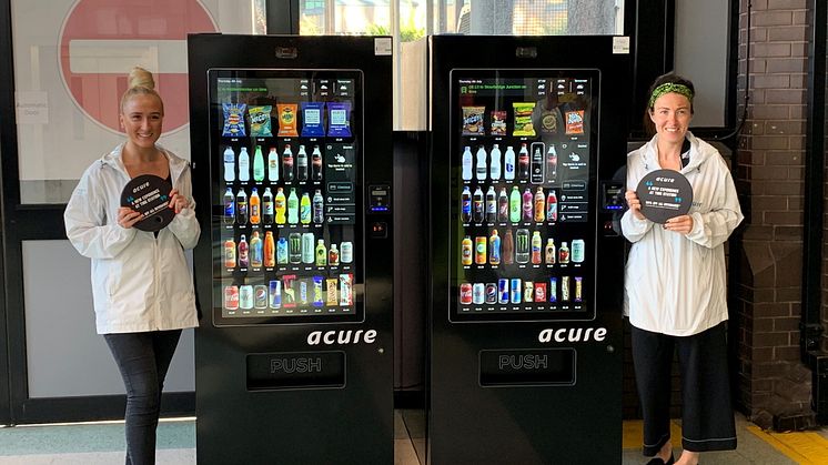 The new vending machines at Birmingham Snow Hill
