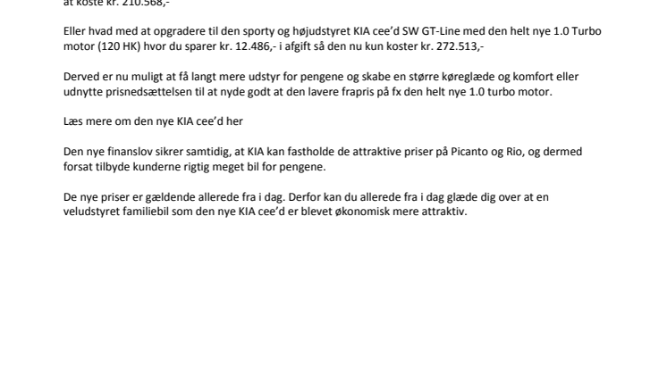 Endnu mere KIA for pengene med ny registreringsafgift
