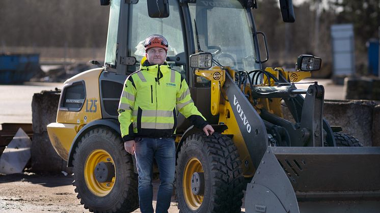 Volvo L25 Electric och Michael Eng