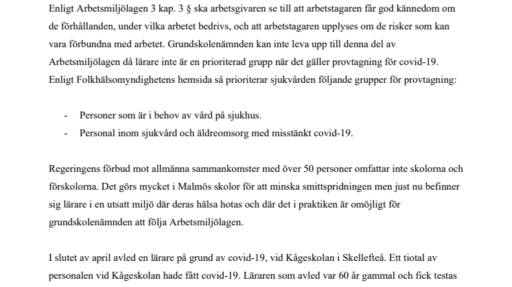 Skydda riskgrupper bland skolpersonal