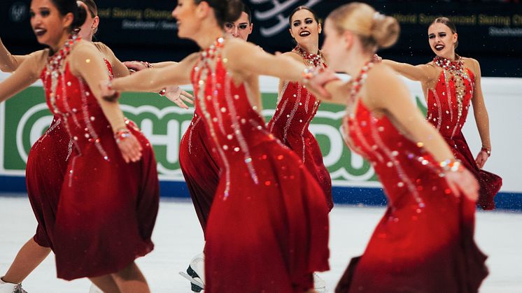 Team Surprise (Sweden 1)  som fick 72,83 poäng för sin prestation under det korta programmet.