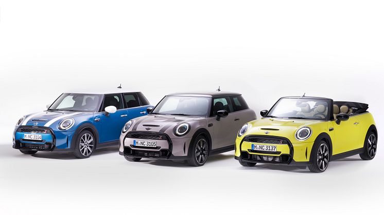 MINI Cooper S 5-dørs, MINI Cooper S 3-dørs og MINI Cooper S Cabrio