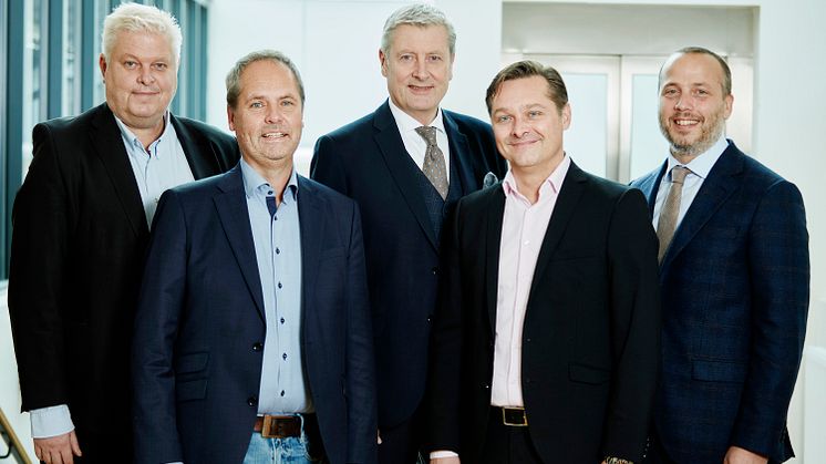 Management at LK: Dan Paradell, Mats Larsson, Magnus Eriksson, Michael Söderberg and Anders Johansson