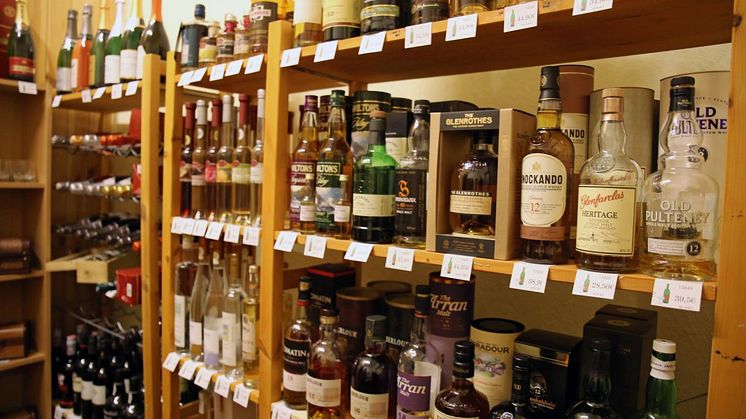 Whiskeyangebot im Weinhaus Vogler
