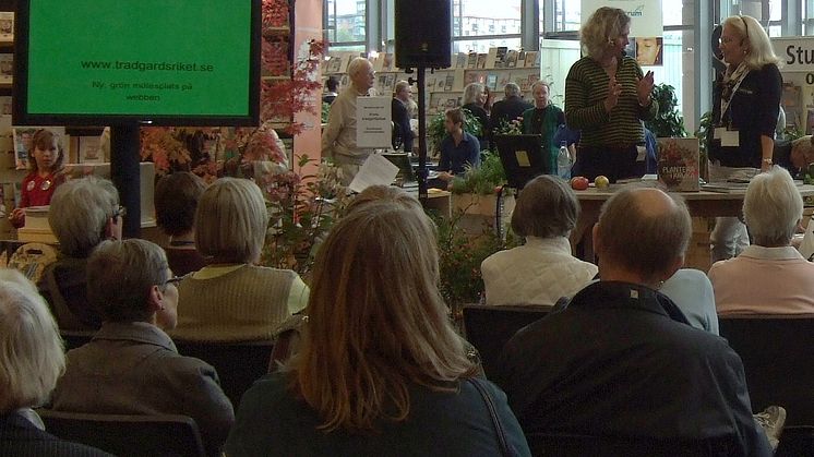 Trädgårdsscenen på 2008 års bokmässa