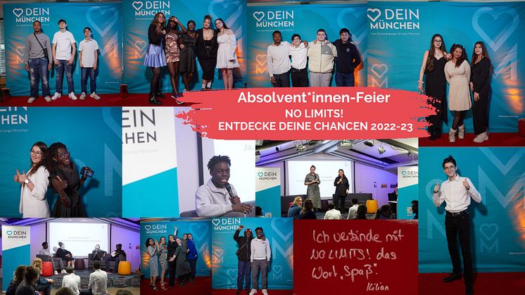 Impressionen der Absolvent*innenfeier der 9. Staffel NO LIMITS! ENTDECKE DEINE CHANCEN 