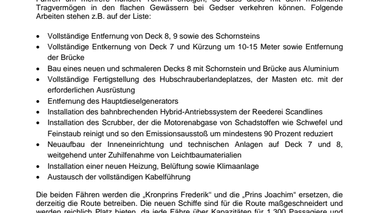 Scandlines zwei Schiffskörper bei FAYARD eingetroffen