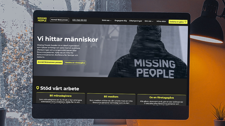 Lansering av Missing Peoples nya hemsida