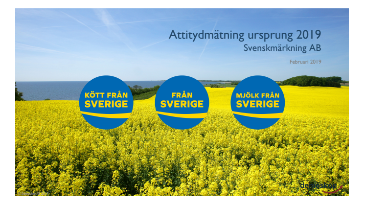 Svenskmärkning. Demoskops attitydmätning ursprung 2019 