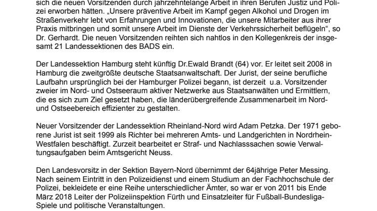Neue Gesichter im BADS
