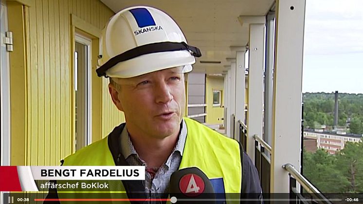 BoKlok affärschef Bengt Fardelius i intervju i TV4 