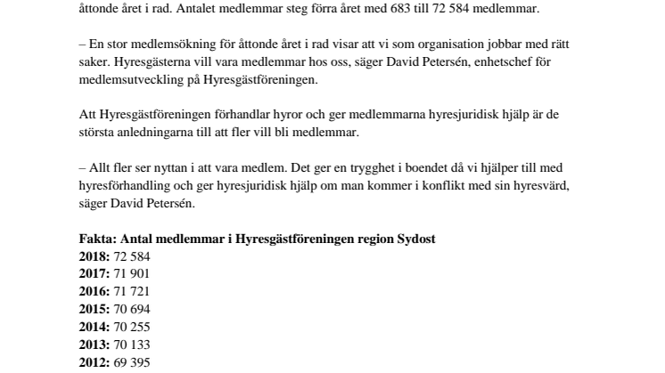 Fler gotlänningar vill vara med i Hyresgästföreningen