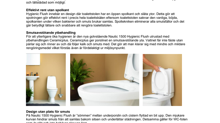 Gustavsberg lanserar superhygienisk WC 