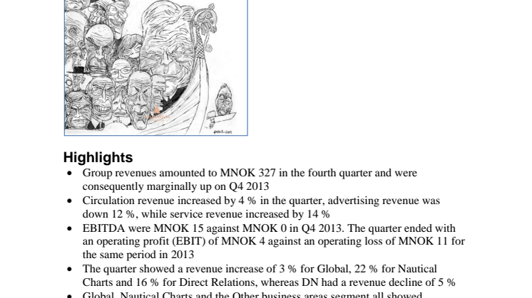NHST Media Group - Quarterly Report fourth quarter 2014