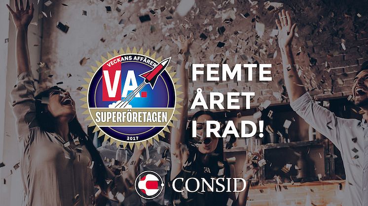 Consid utsett till Superföretag – för femte året i rad!