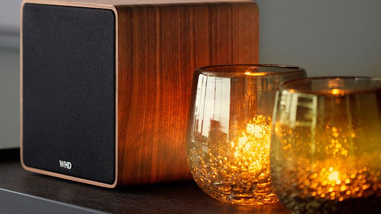 Qube XL in Massivholz Nussbaum - High End Musikgenuss