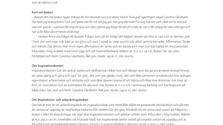 Inspiration från Kreativ Insikt: Gör din grej! Redan omtryck