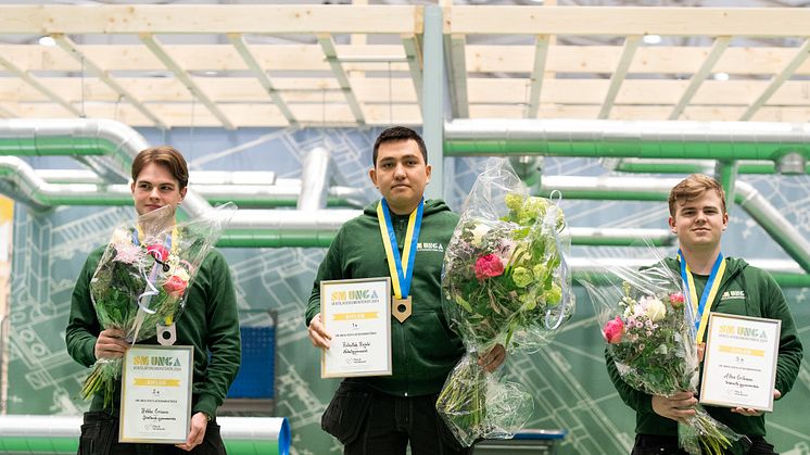 Medaljörerna i SM för unga ventilationsmontörer 2024