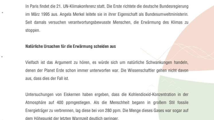 UN-Klimakonferenz in Paris steht vor großen Aufgaben