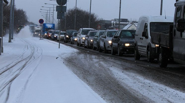 Trafikkaos i marts