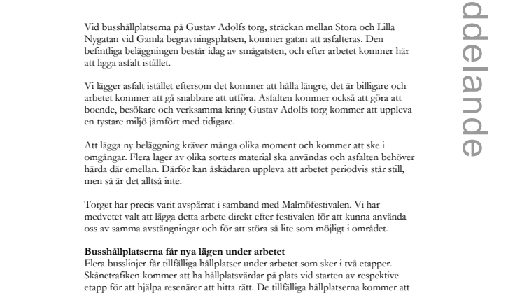 Torget blir tystare med ny beläggning