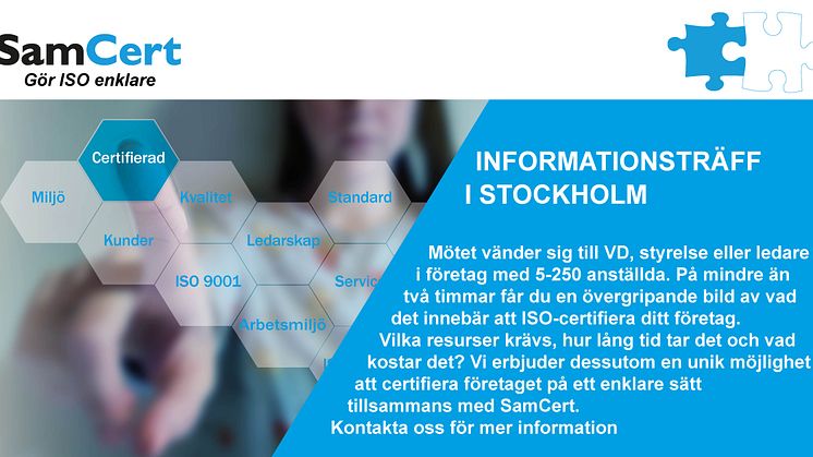  Är det inte dags att ISO-certifiera företaget?