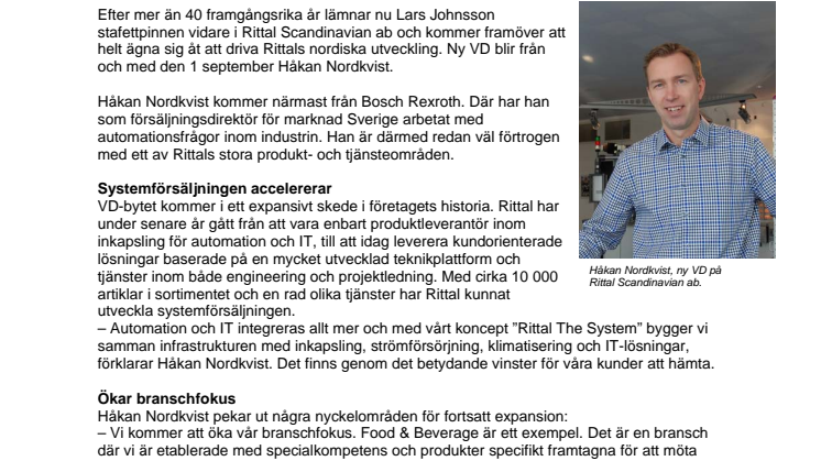 Byter VD efter nästan ett halvt sekel och spänner bågen för expansion