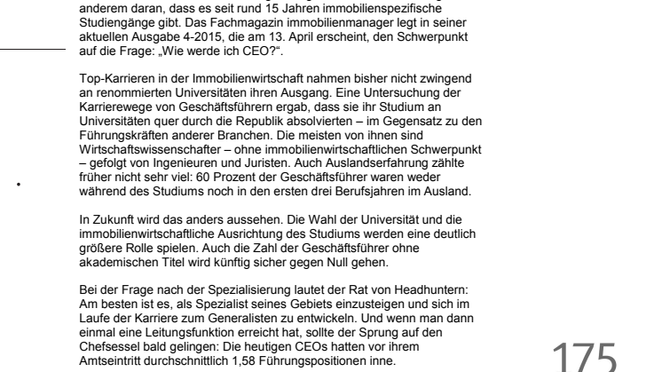 Sprung auf den Chefsessel