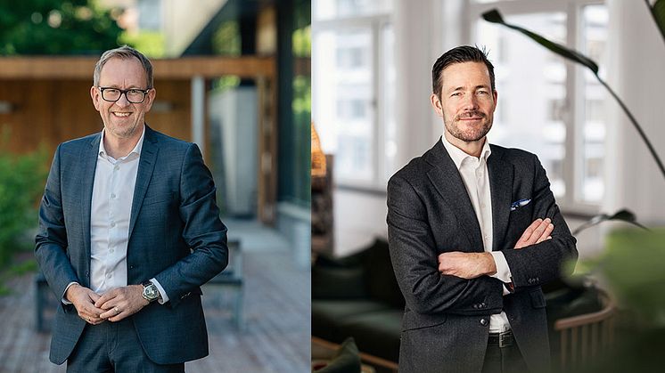 Kim Robert Lisø, koncernchef GK Gruppen och Alexis Låftman Kahlmann, VD GK Sverige