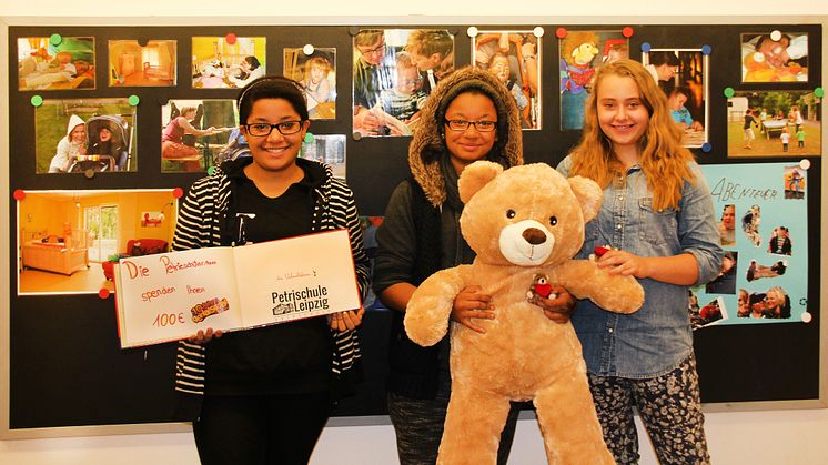 Putzen für Bärenherz: Schüler der Petrischule Leipzig engagieren sich für das Kinderhospiz
