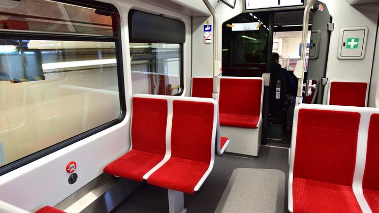 Innenraum neuer B-Wagen (2): die neuen Sitze 