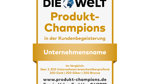 Qualität, die überzeugt:  Deutschlands Produkt-Champions 2019