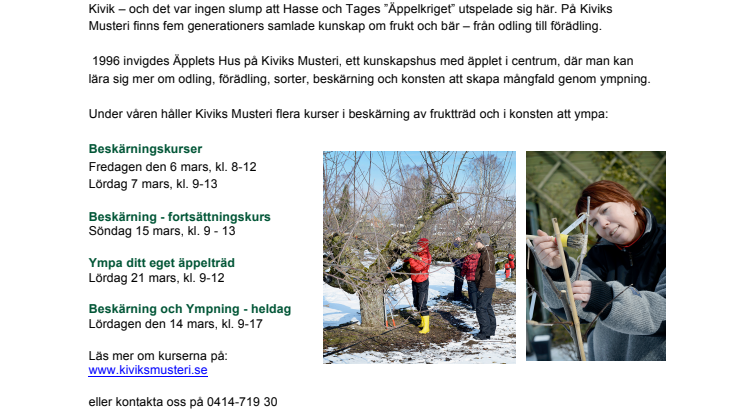 Konsten att ympa ett fruktträd