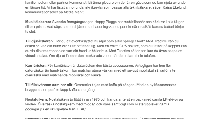 Media Markt slår ett slag för kärleken
