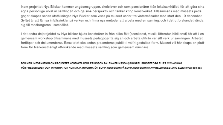 Nordiska Akvarellmuseet får 250.000 kr av Kulturrådet