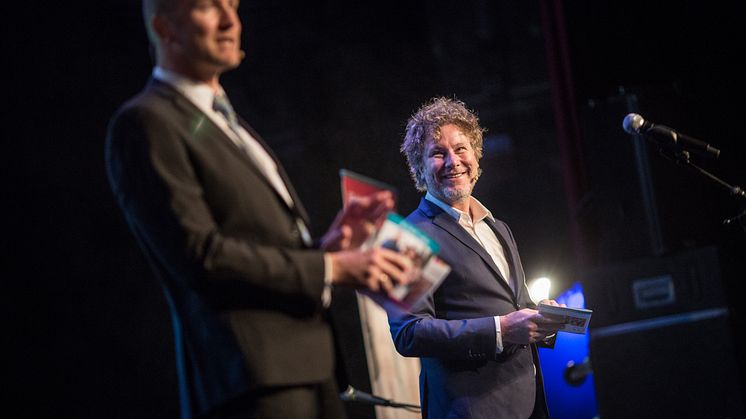 Paul Håvard Østby og Gustav Nilsen på FORUT Festaften 2018