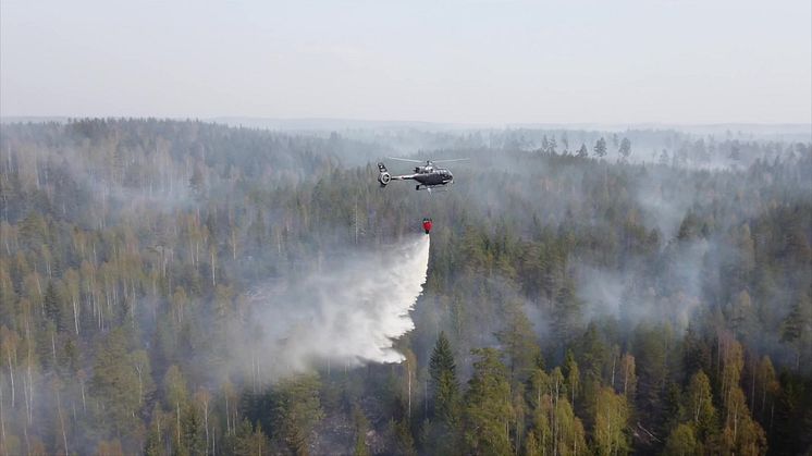 Helikopter för brandbekämpning