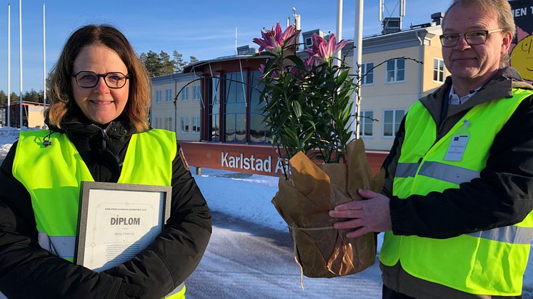 Maria Fiskerud och Torbjörn Nilsson (MP), ordförande i miljönämnden