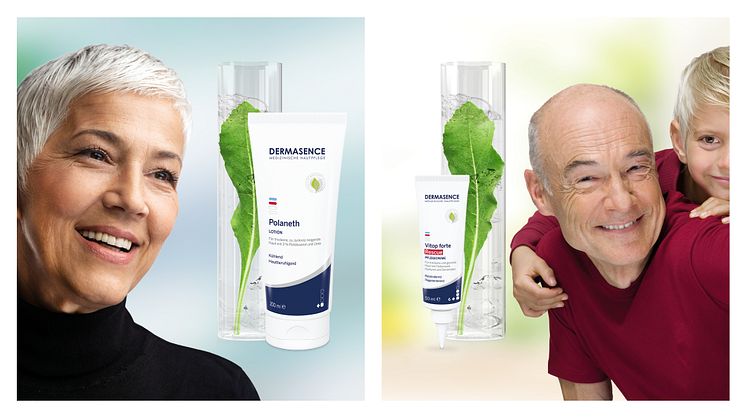 Schnelle Helfer in der Haut-Not! DERMASENCE Vitop forte Rescue und Polaneth Lotion schaffen Abhilfe