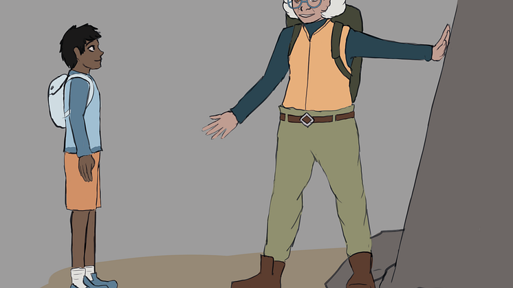 Geologen Johanna pratar geologi