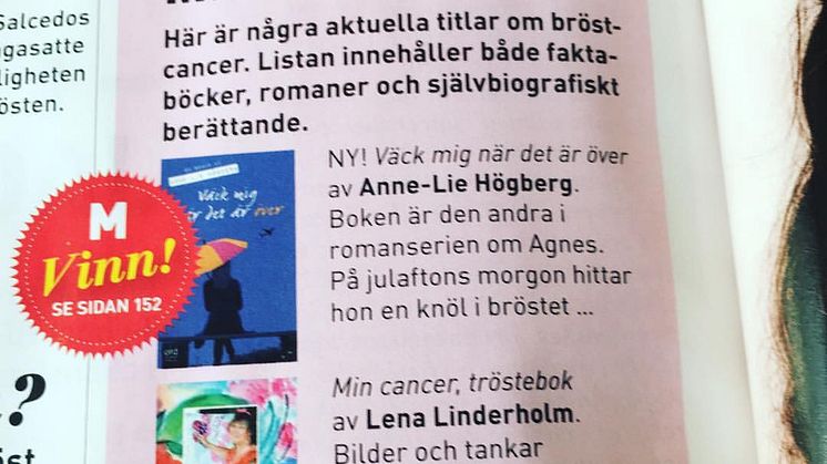 M magasin tipsar om och lottar ut "Väck mig när det är över" 