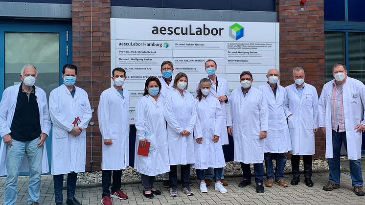 Mitarbeiter des Gesundheitsamt HH-Wandsbek zu Besuch im aescuLabor