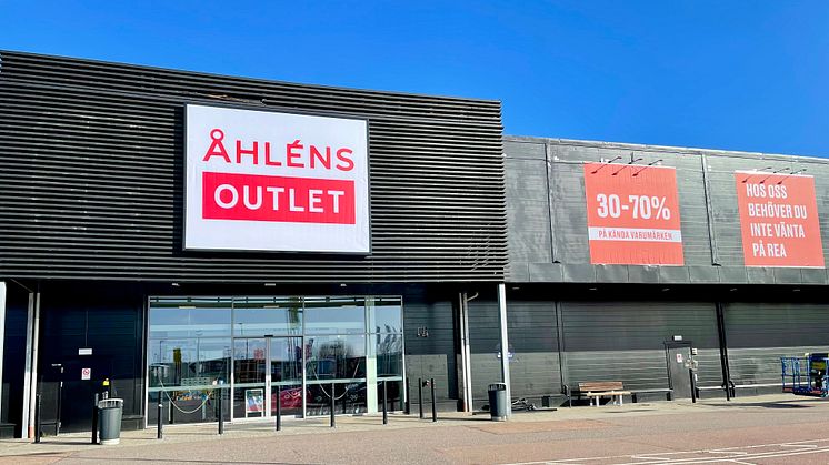 Åhléns Outlet på Bernstorp utanför Malmö - öppnade i februari -22