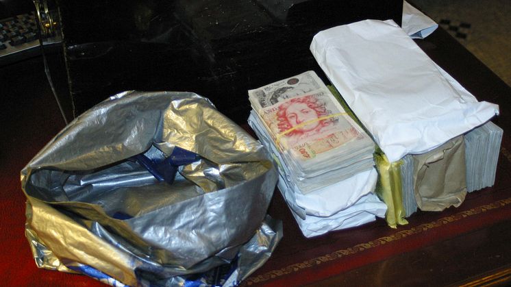 Cash seized from a safety deposit box