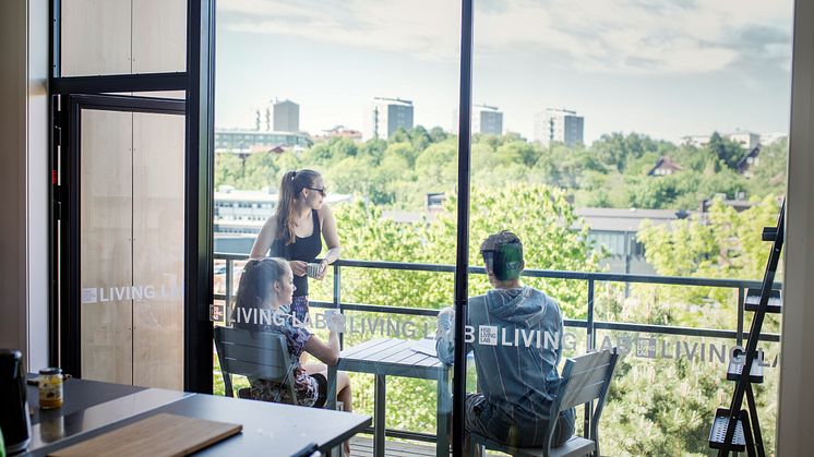 På 3:e pallplats! HSB Living Lab är ett bra exempel på byggnad och koncept som bidrar till kampen mot klimatförändringar Foto: Felix Gerlach 