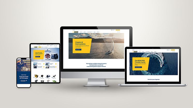 Complete marine systems innovator VETUS has launched a user-friendly website with webshop and service center